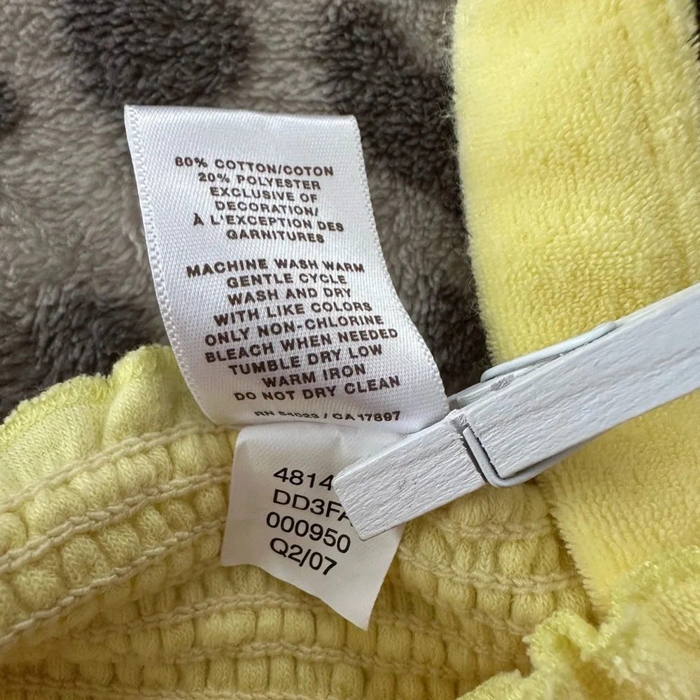 Old Navy Smocked French Terry One-Piece Romper in Yellow Size 12-18 Months
